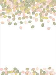 Happy Easter Banner. Pattern of eggs, flowers and twigs. For card, banner, poster, flyer, and web. Spring Festival. Vector illustration