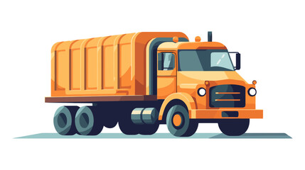Fototapeta premium Vector truck isolated on white baclgroun
