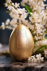 Fototapeta premium golden easter egg
