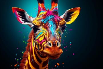 
Vibrant and bright and colorful animal