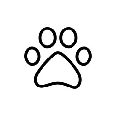 Cat paw print icon