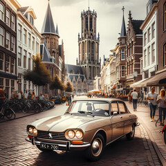 Vintage rar in the city of Utrecht, the Netherlands