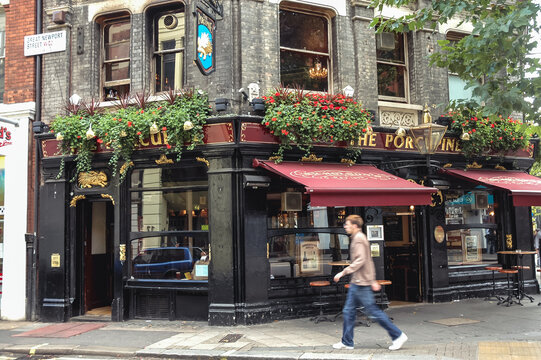 London, UK - September, 26, 2006: The Porcupine pub at Leicester Square on Charing Cross Rd in London