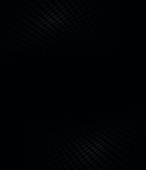 Obraz premium Black and white abstract halftone, perspective background.