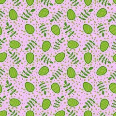 Easter eggs seamless flora pattern for wrapping paper and fabrics and linens and kids clothes print