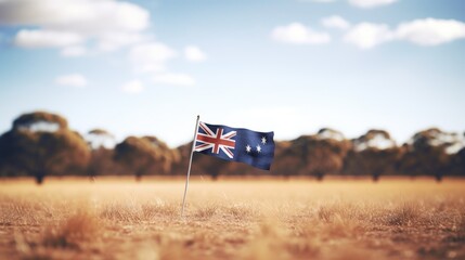 Happy Selebrating the spirit of Australia: a joyful Australia day with flags, kangaroos, and national pride in a festive and patriotic atmosphere. pride, joy, and a sense of unity.