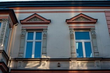 Fototapeta na wymiar Old city buildings, Nowy Sącz, Poland, EU