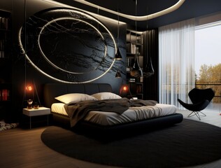  Bedroom design ideas, Modern and creative design ideas extraordinary and stylish minimalist bedroom. black modern. luxurious, oppulent, modern, luxe modern-baroque,