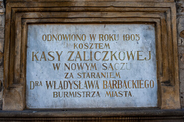 Pamiątkowa tablica - Commemorative plaque