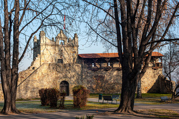 Ruins of the royal castle  Nowy Sącz, Poland, EU.