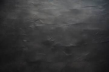 Craft black paper texture background banner with copy space, wallpaper ad design abstract dark gray surface close-up backdrop