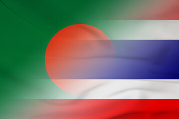 Bangladesh and Thailand state flag international contract THA BGD