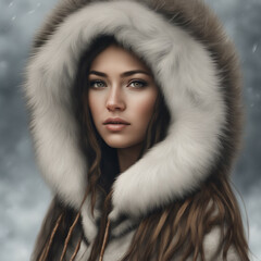 Obraz premium Eskimoska piękność