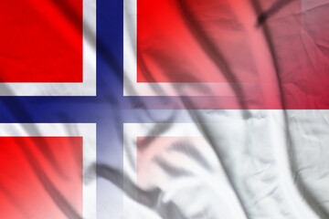 Norway and Monaco state flag international relations MCO NOR
