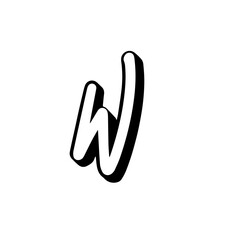 Alphabet Logo Vector Black and White