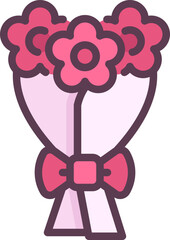 Flower bouquet icon