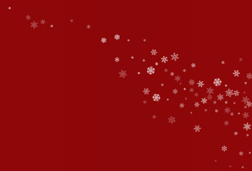 Gray Snowflake Vector Burgundy Background.