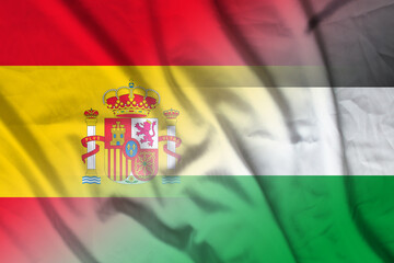 Spain and Jordan official flag international negotiation JOR ESP