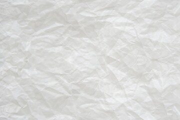 White wrinkled paper textured background