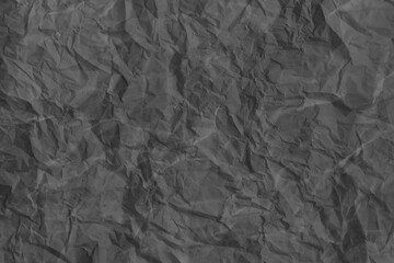 Dark Crumpled Paper Texture Background