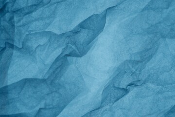  Photograph of Blue Crumpled Paper