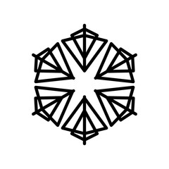 Illustration Vector Graphic of Snow icon design