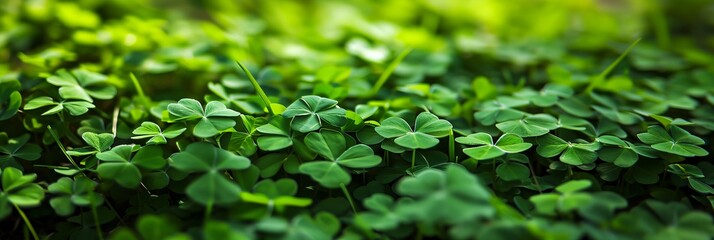 Obraz premium Beautiful clover leaves background