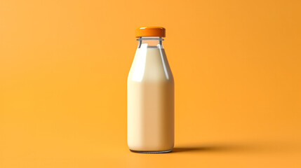 Peach milk on a light background