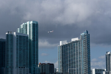 Fototapeta na wymiar Miami buildings, streets and architecture