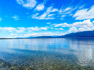 Fototapeta premium Beautiful view of Lake Teanau in New Zealand