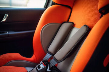 Black auto automobile seat design inside modern car luxury interior vehicle transportation