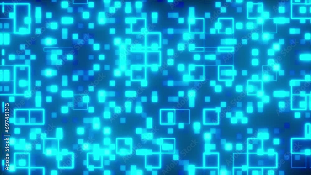 Aufkleber digital backdrop with squares and lines. computer generated 3d render
