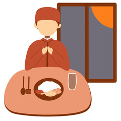 Muslim Ramadan Activity, Ramadan Suhoor, Iftar