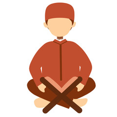 Muslim Ramadan Activity, Ramadan Praying, Read Quran