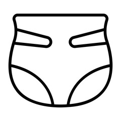 baby diaper outline icon