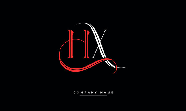 HX, XH, H, X Abstract Letters Logo Monogram