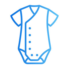 baby clothes gradient icon