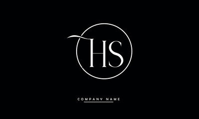 HS, SH, H, S Abstract Letters Logo Monogram