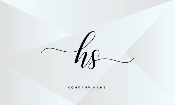 HS, SH, H, S Abstract Letters Logo Monogram
