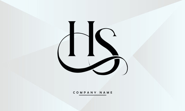 HS, SH, H, S Abstract Letters Logo Monogram