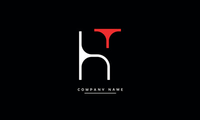 HT, TH, H, T Abstract Letters Logo Monogram