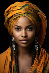 Portrait of a Stunning attractive elegant African Women