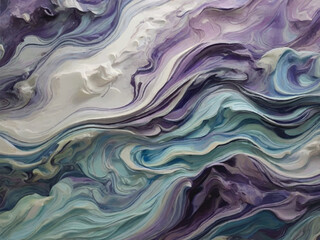 Ethereal Aurora Borealis Marble Design