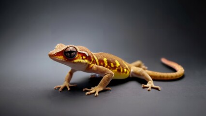 Obraz premium Reptile isolated in black background