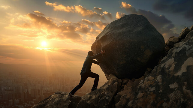 Businessman's Tenacity on the Mountain of Challenges