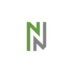 letter nn logo design