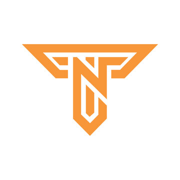 letter nt logo design