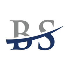 letter bs logo dsign