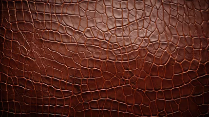 Gordijnen Leather Texture Background. Original Red pattern Leather Background. © Parvin