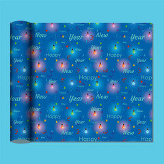 Vector Happy New Year have a seamless pattern. Vector fabric texture for textile print, wrapping paper, gift cards, and wallpaper flat design.